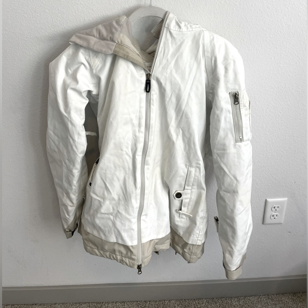 686 ski jacket - magic fit white - large